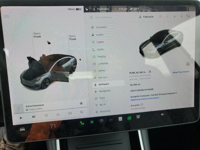 5YJ3E1EB7JF119469 Tesla MODEL 3