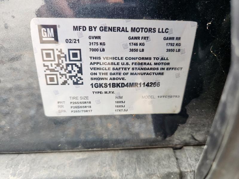 1GKS1BKD9MR114411 GMC l84 - di, alum, gen 5, var 2