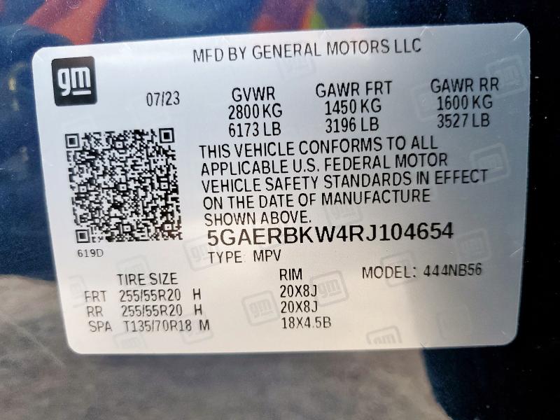 5GAERBKW4RJ104654 Buick ENCLAVE ES