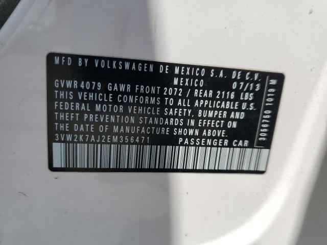 3VW2K7AJ2EM356471 Volkswagen 2014