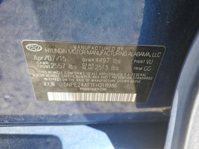 5NPE24AF1FH218986 Hyundai dohc gdi theta-ii