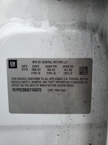 1G1PE5SB9E7436879 Chevrolet CRUZE LT