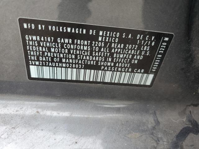 3VW217AUXHM028037 Volkswagen 1.8 tsi