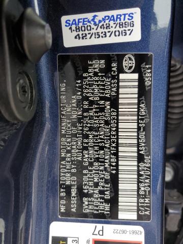 4T4BF1FK3ER405387 Toyota CAMRY L