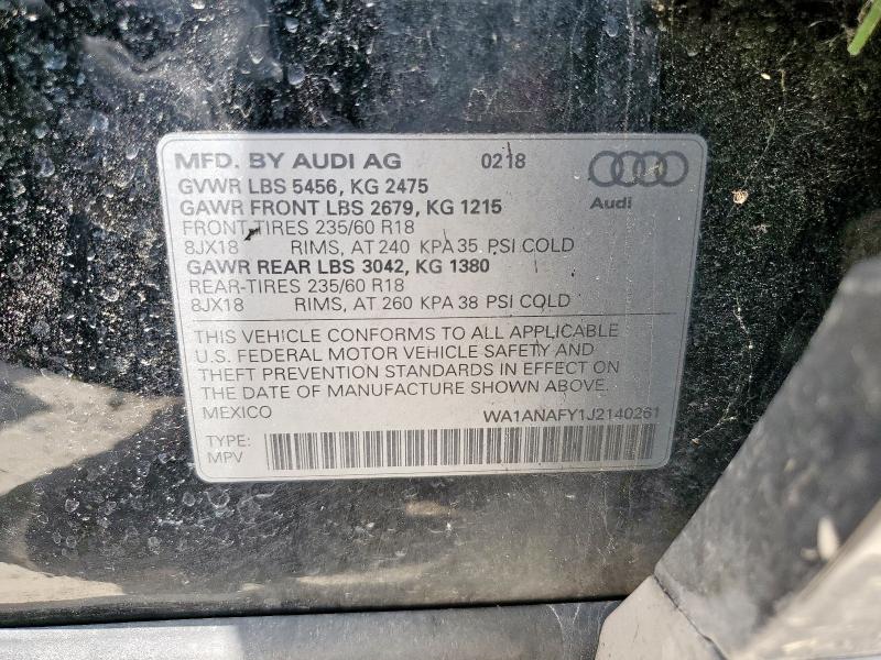 WA1ANAFY1J2140261 Audi Q5 PREMIUM