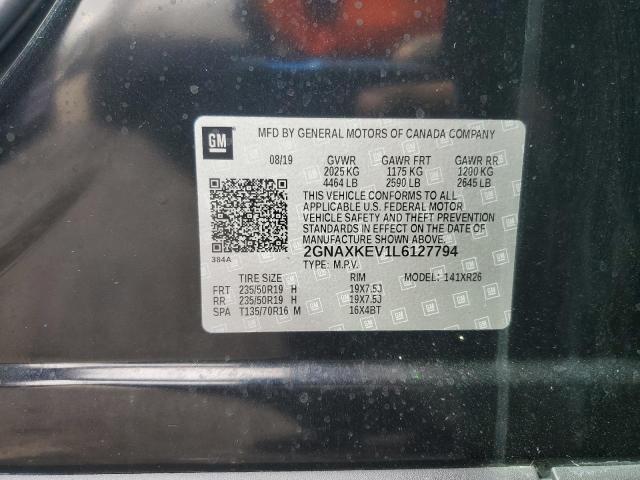 2GNAXKEV1L6127794 Chevrolet EQUINOX LT