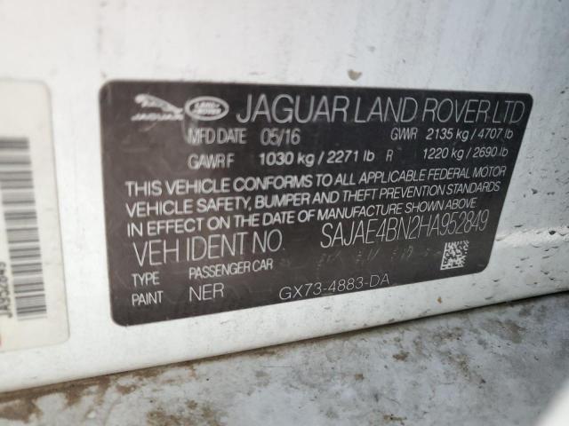 SAJAE4BN2HA952849 Jaguar lev3 lev160
