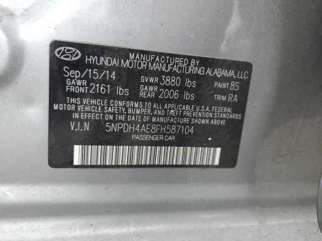 5NPDH4AE8FH587104 Hyundai dohc mpi nu