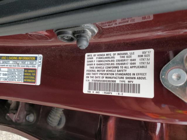 7FARW5H38HE002808 Honda k24w9/k24v9