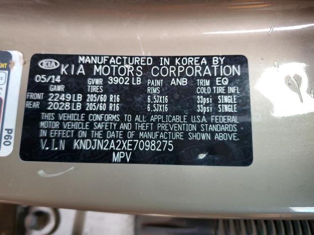 KNDJN2A2XE7098275 KIA dohc gdi gamma