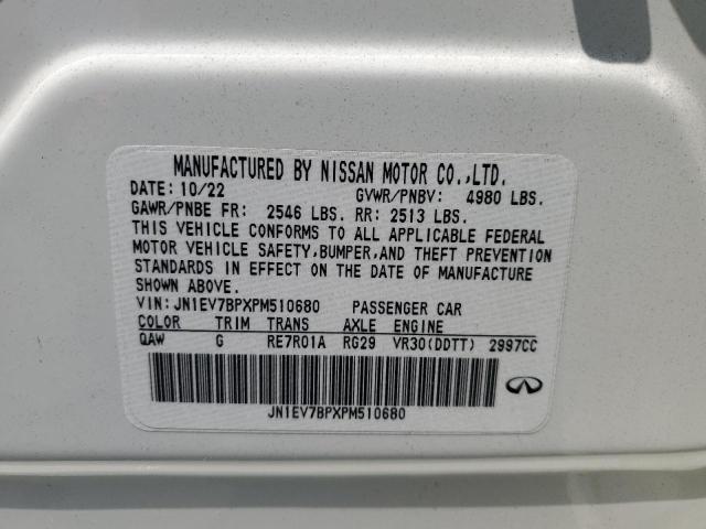 JN1EV7BPXPM510680 Infiniti Q50 LUXE