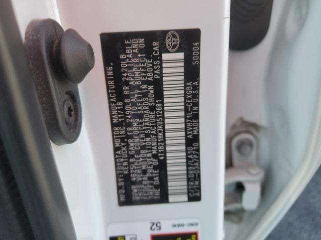 4T1B21HK3KU512681 Toyota a25a-fxs port+direct