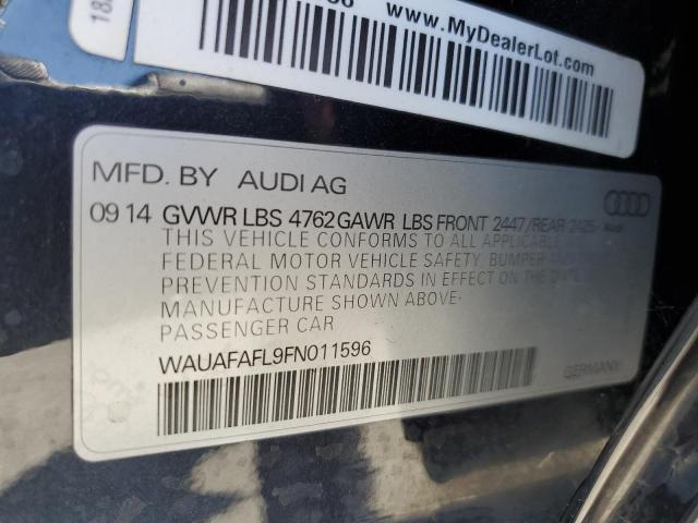 WAUAFAFL9FN011596 Audi flex fuel capable engine