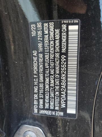 WP0AA2A86RK255299 Porsche 718 Cayman