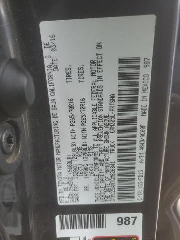 3TMCZ5AN7GM026841 Toyota TACOMA DOU