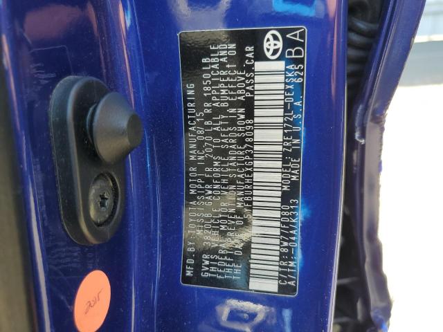 5YFBURHEXGP378098 Toyota COROLLA L