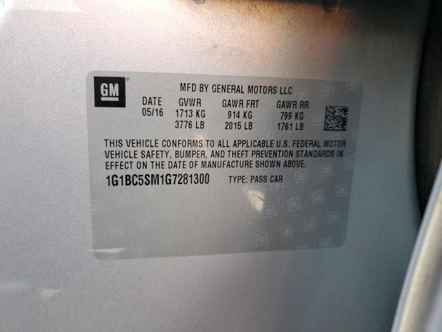 1G1BC5SM1G7281300 Chevrolet CRUZE LS