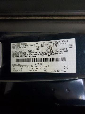 1FMCU9GD8KUB84044 Ford ESCAPE SE