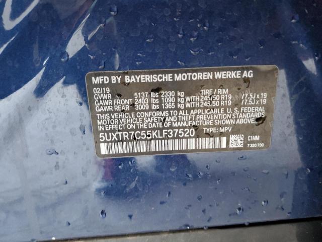 5UXTR7C55KLF37520 BMW X3