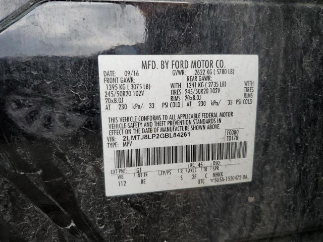 2LMTJ8LP2GBL84261 Lincoln MKX RESERV