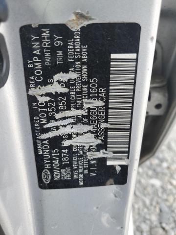 KMHCT4AE6GU051605 Hyundai dohc gdi gamma
