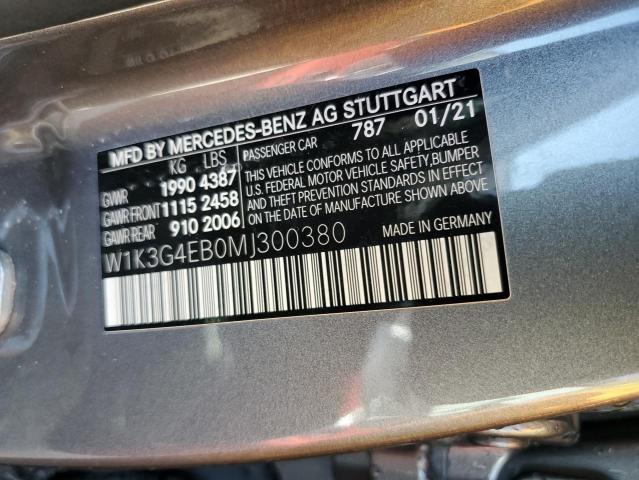 W1K3G4EB0MJ300380 Mercedes-Benz m260