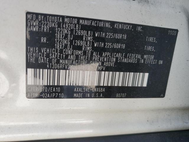 4T3D6RFV3MU017979 Toyota RAV4 LIMIT
