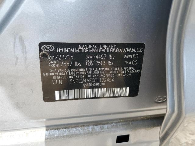 5NPE24AF0FH172454 Hyundai SONATA SE