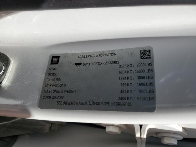 1GCPYFEDXKZ133983 Chevrolet l84 - di, dfm, alum, gen 5, var 2