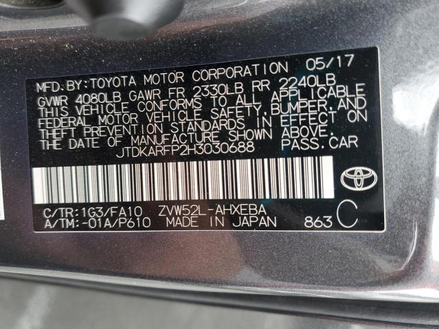 JTDKARFP2H3030688 Toyota 2zr-fxe+1nm