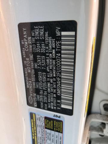 KM8SN4HF2FU100074 Hyundai dohc gdi lambda ii