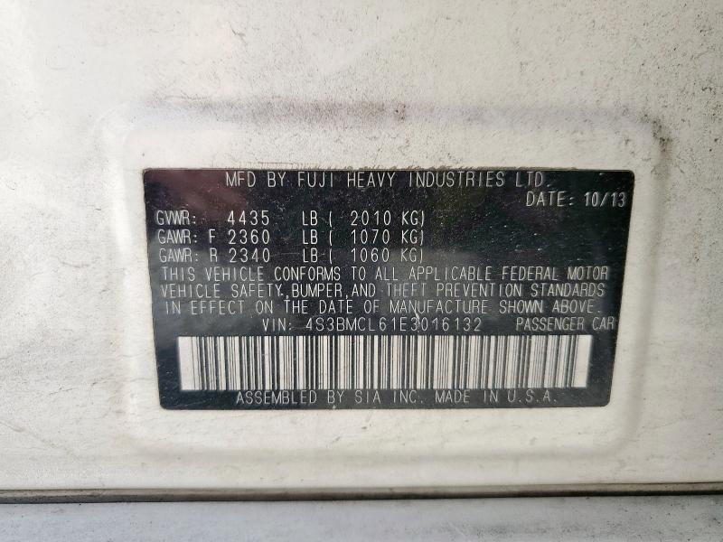 4S3BMCL61E3016132 Subaru 2.5na u6