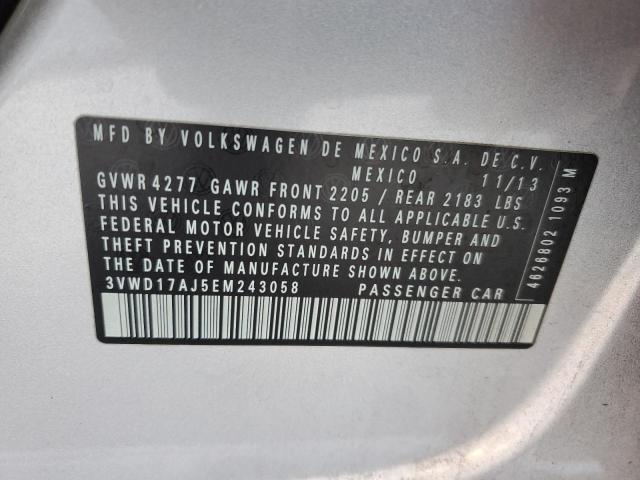 3VWD17AJ5EM243058 Volkswagen 2014