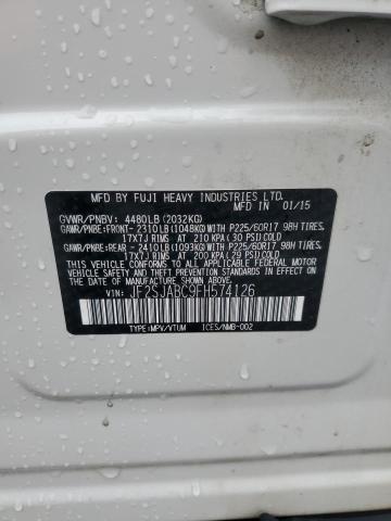 JF2SJABC9FH574126 Subaru 2.5na u5