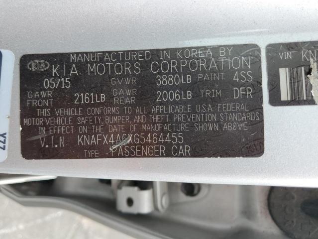 KNAFX4A6XG5464455 KIA mpi nu