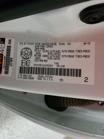 5TFAY5F19JX753397 Toyota 3ur-fe