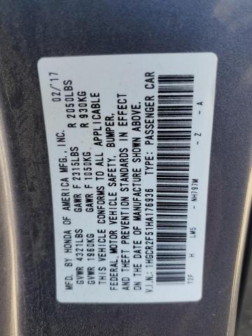 1HGCR2F51HA176936 Honda k24w1