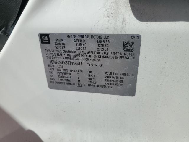 1GNFLHEK6EZ114671 Chevrolet lea - flex fuel (gas/alc), aluminum, high output