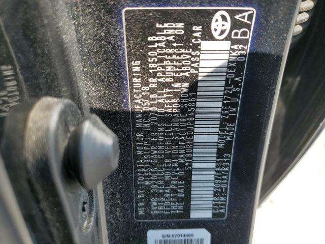 5YFBURHE0JP845861 Toyota 2zr-fe