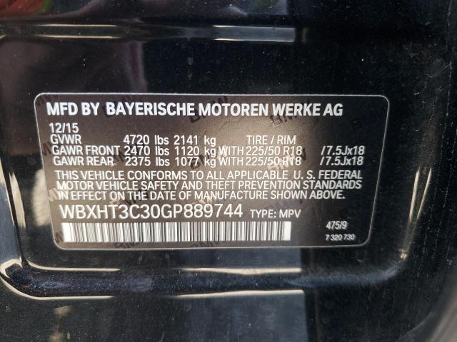 WBXHT3C30GP889744 BMW 2016