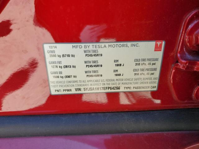 5YJSA1H17EFP64266 Tesla MODEL S