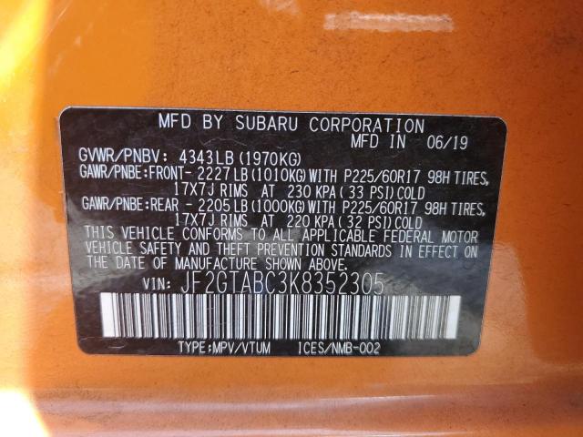JF2GTABC3K8352305 Subaru naturally aspirated