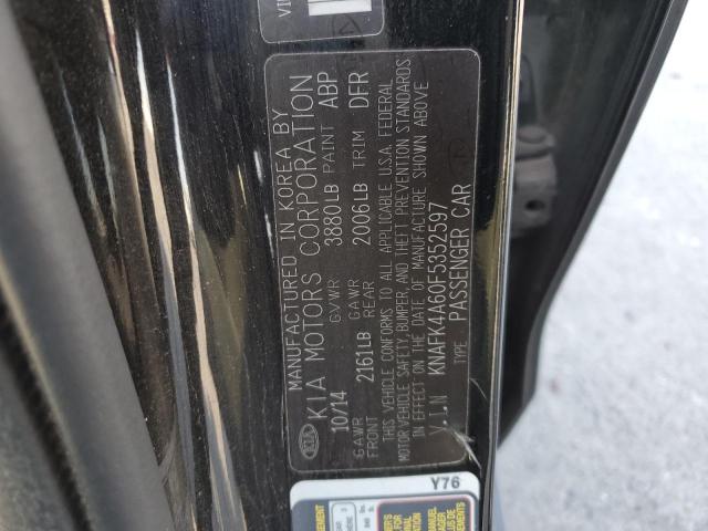 KNAFK4A60F5352597 KIA FORTE LX