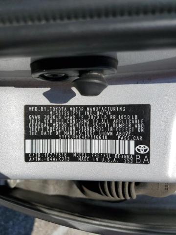 5YFBURHE4EP116610 Toyota COROLLA L
