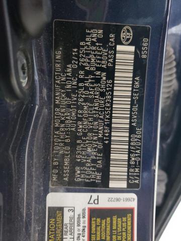 4T4BF1FK5ER385126 Toyota 2ar-fe