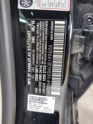 WDDHF5KB6GB199606 Mercedes-Benz E-Class