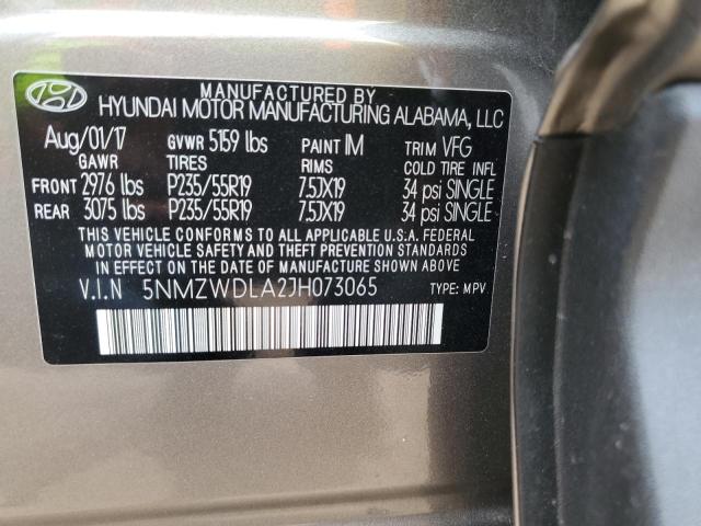 5NMZWDLA2JH073065 Hyundai t-gdi theta ii