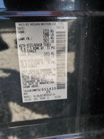 5N1AR2MM7GC651410 Nissan Pathfinder