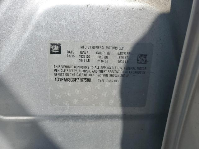 1G1PA5SG3F7167500 Chevrolet lwe