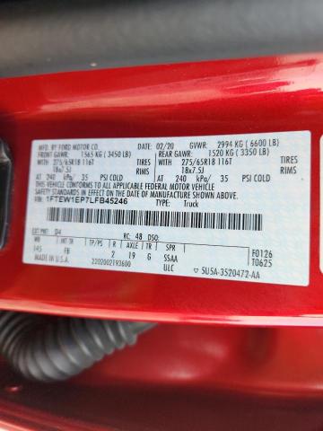 1FTEW1EP7LFB45246 Ford F150 SUPER
